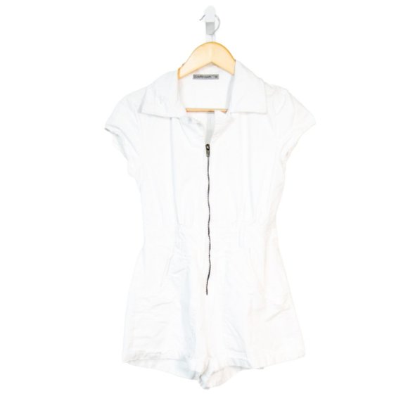 Carmar Denim Distressed Romper - Picture 1 of 3